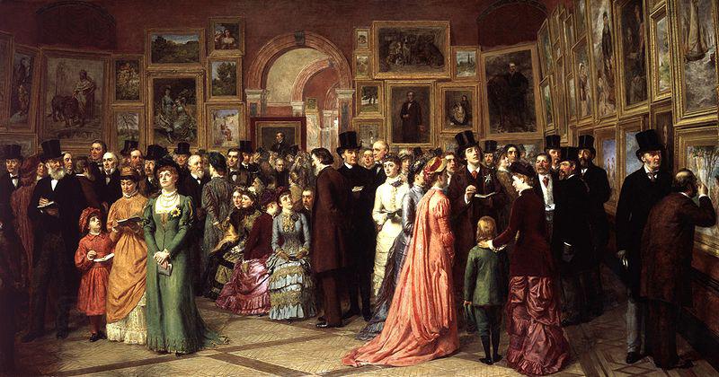 William Powell Frith A Private View at the Royal Academy China oil painting art